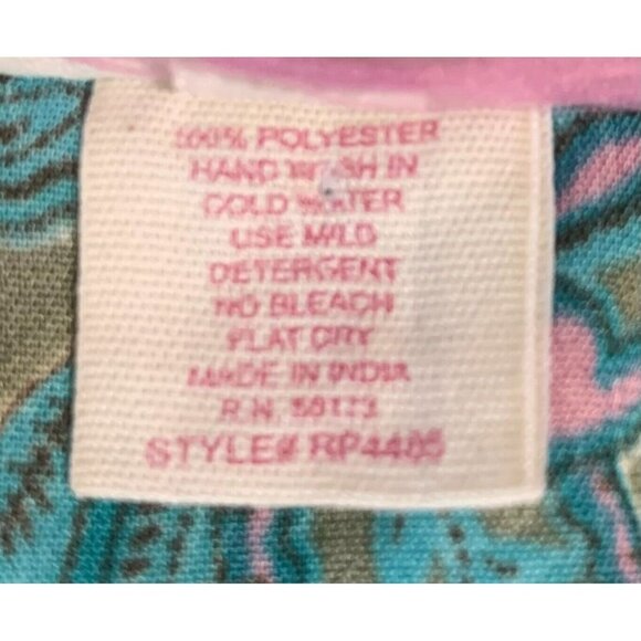 Boemo Anthropologie Women Dress Turquoise Paisley Ruffle Tier Smock Stretch - Picture 9 of 9